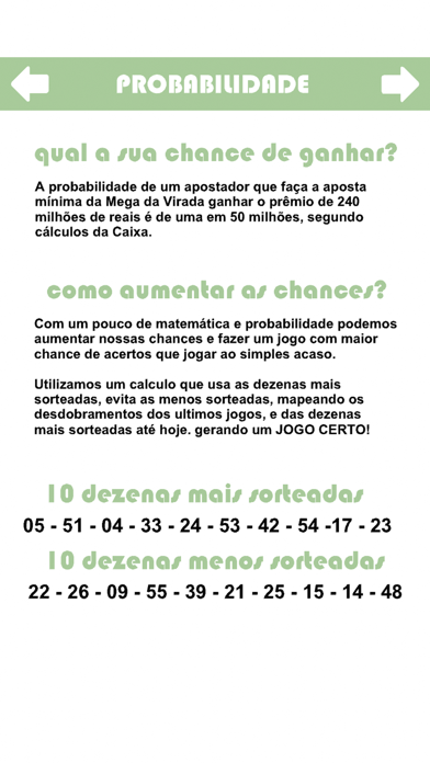 Jogo Certo SuperSete Screenshot