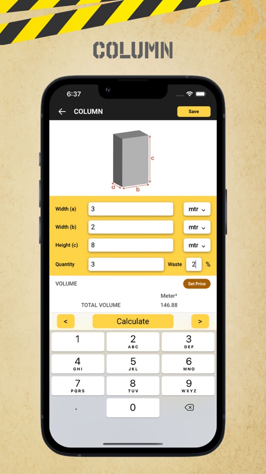 #3. Moro Concrete Calculator (iOS) 由: BMAC Infotech