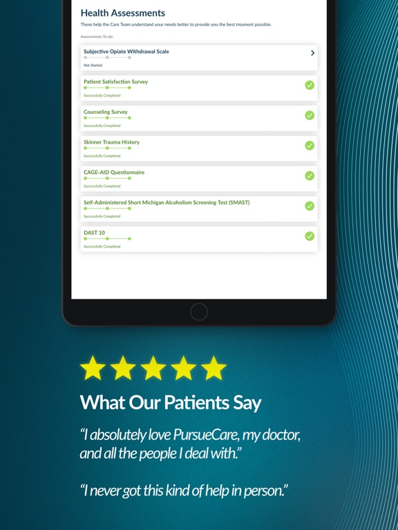 PursueCare iPad screenshot 6 - Medical app