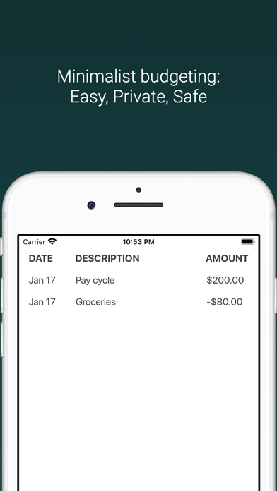 Screenshot #1 pour picoBudget