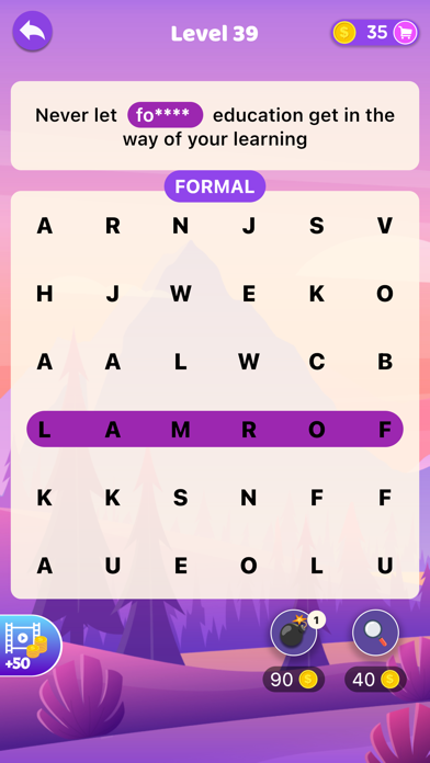 Word Puzzle Games Word Search Screenshot