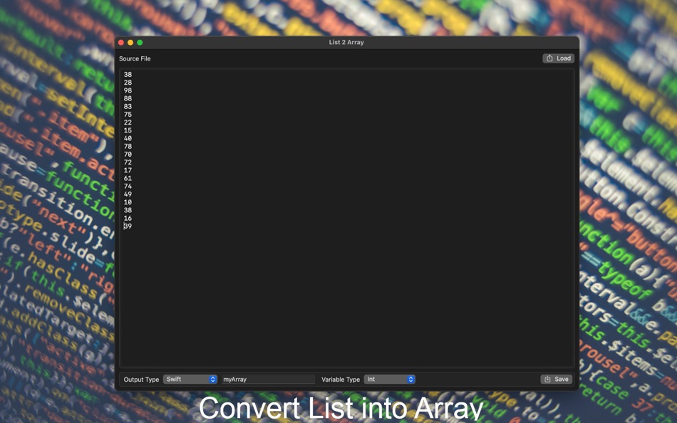 List 2 Array - 1.0 - (macOS)