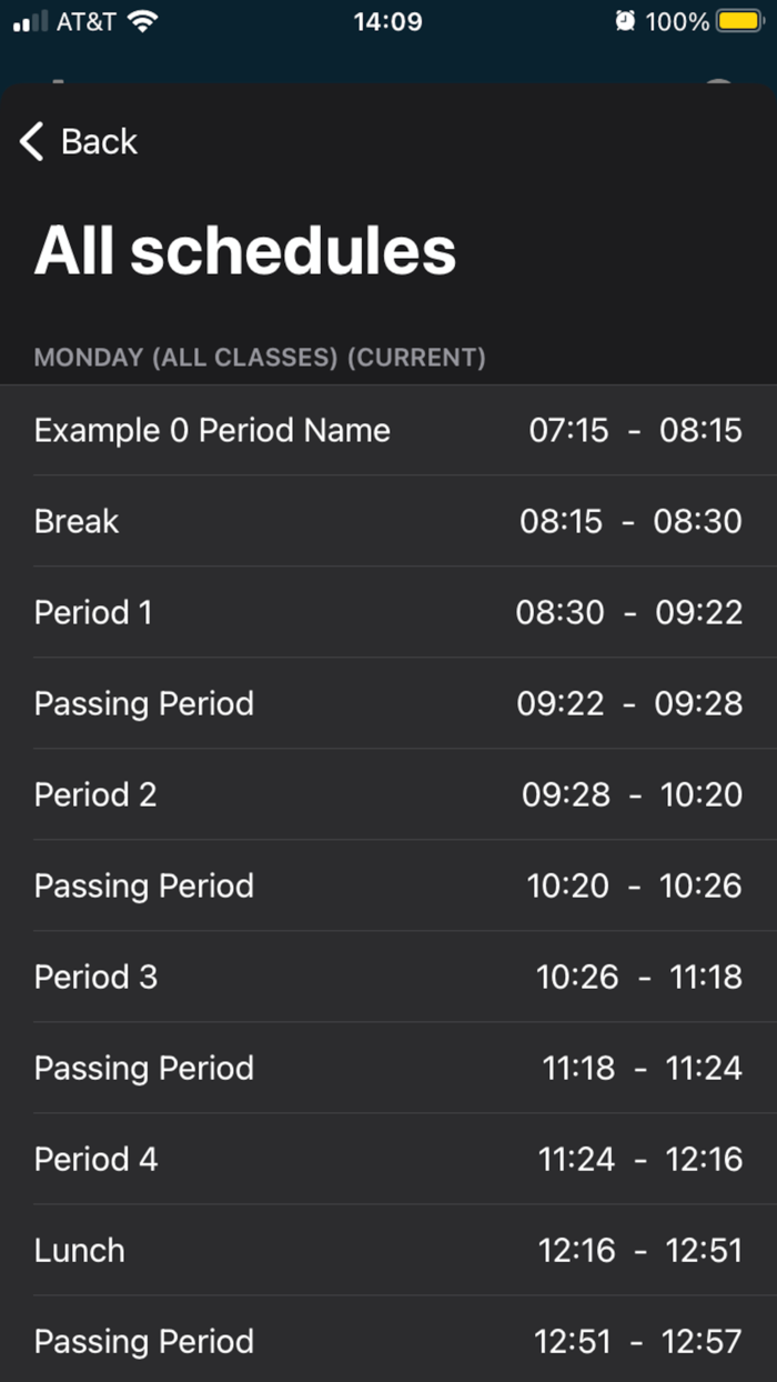The DHS Bell Schedule App