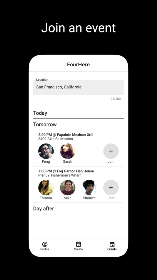 #1. FourHere (iOS) Podle: Timothy Montague