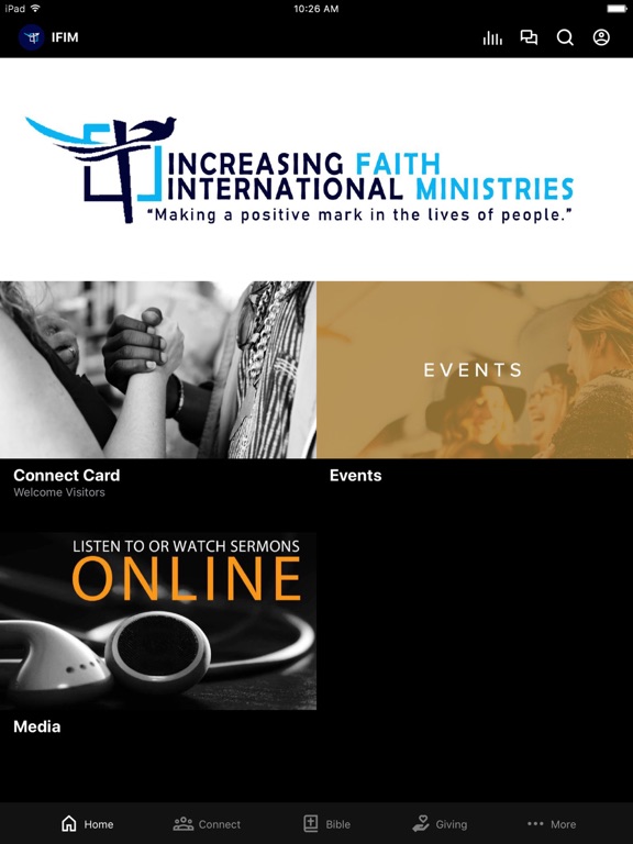 Increasing Faith iPad screenshot 1 - Education app