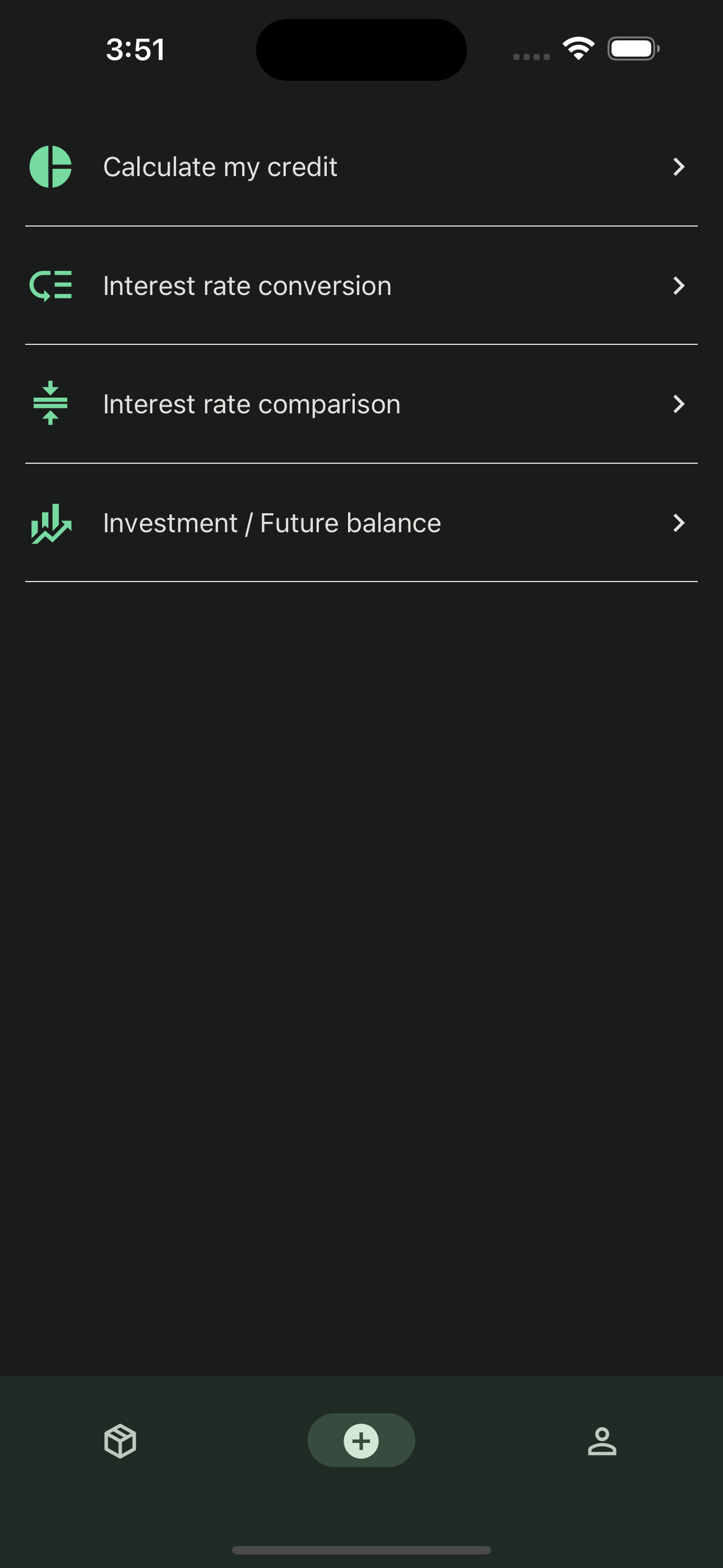 Credit Calculator App