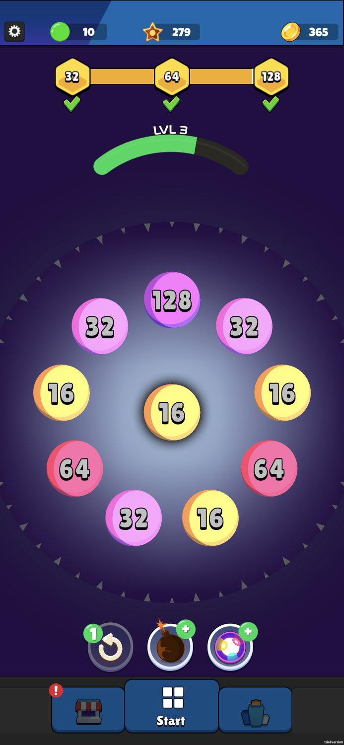 Round Merge 3D 2048 Quest