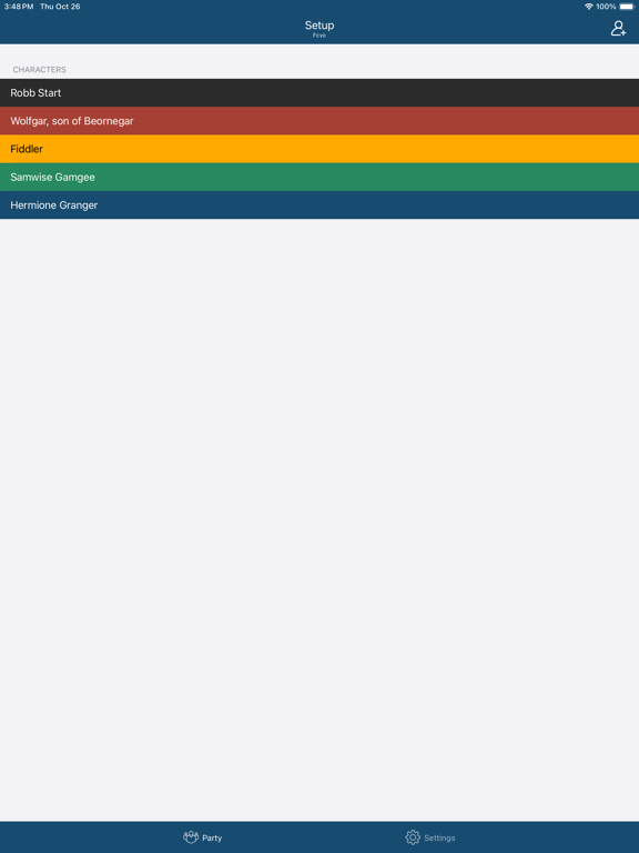 Screenshot #5 pour Party Initiative Tracker