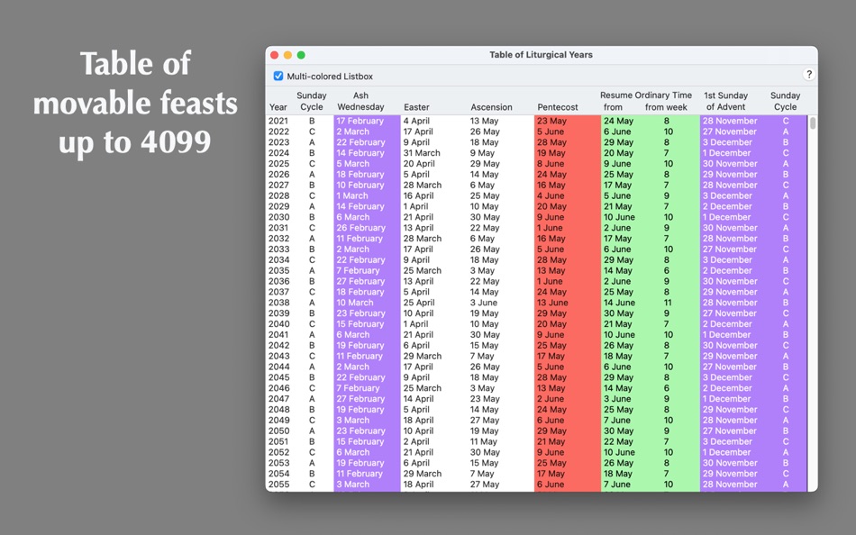 #3. Ordo Lectionum (macOS) 由: AsramSoftware