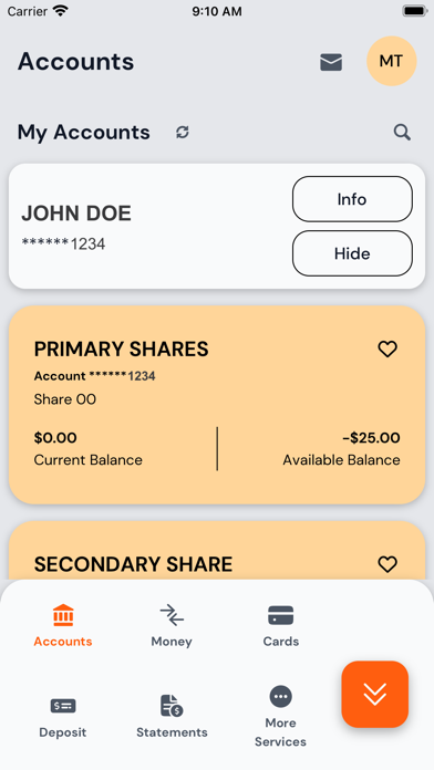 Pioneer Valley Credit Union Screenshot