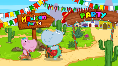 Mexican Party: Hippo Food Game Screenshot