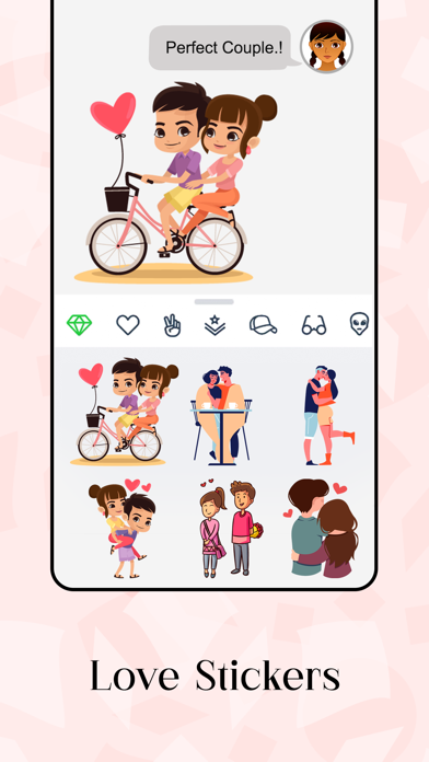 Love Couple Emojis Screenshot