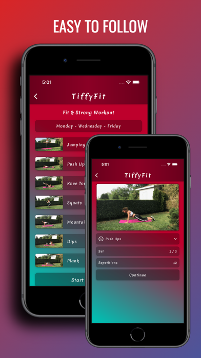TiffyFit - Women Fitness App Screenshot