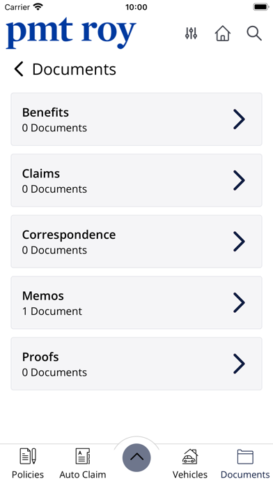 PMT ROY Portail entreprises Screenshot