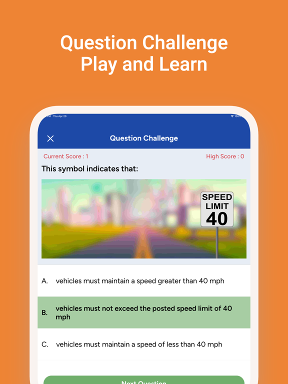 NV DMV Driver's License Test iPad screenshot 7 - Education app