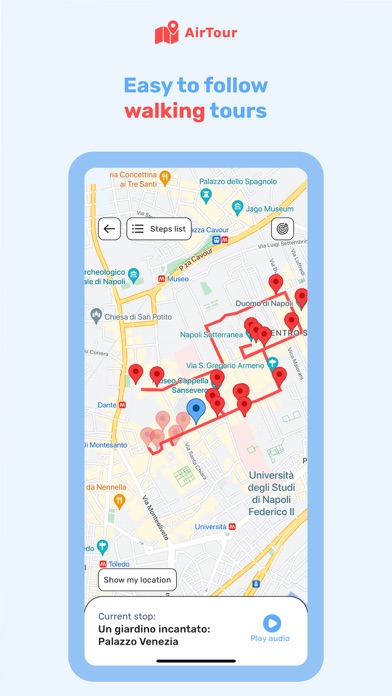 AirTour: walking audio tours Screenshot