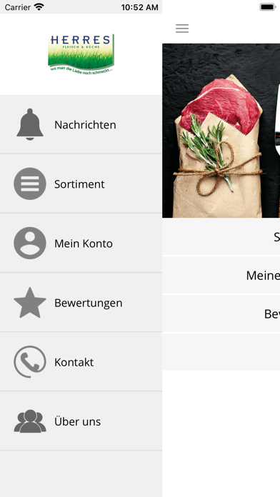Herres BestellApp Screenshot