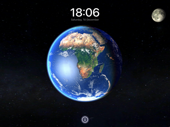 3D Aarde & maan, zon, sterren. iPad app afbeelding 2