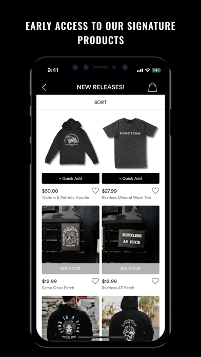 Restless Souls Apparel Screenshot