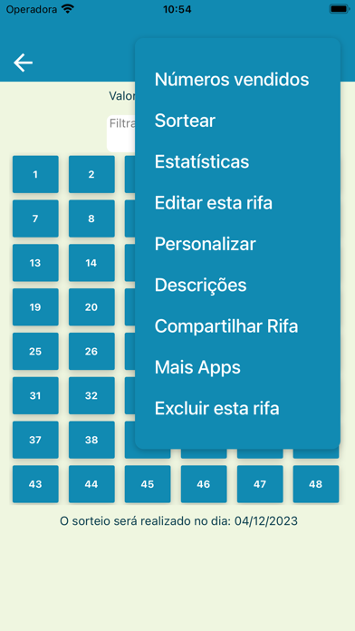 Rifa Fácil Screenshot