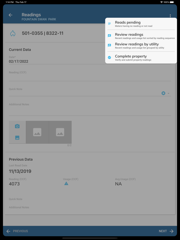 Yes MDM Meter Reader