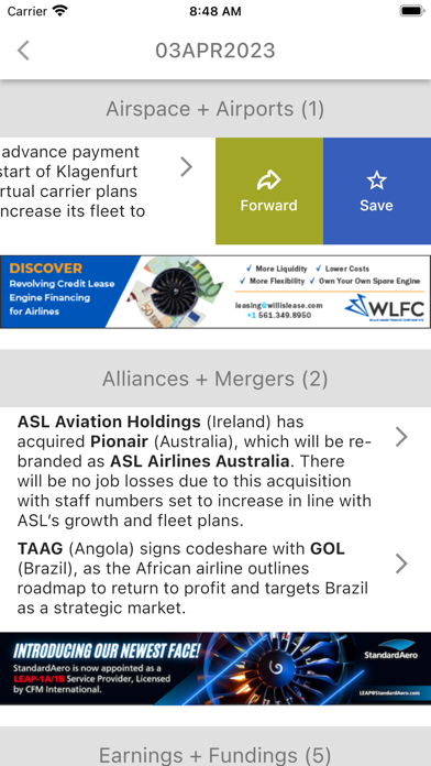 Aviator News Screenshot