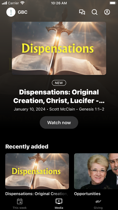 Screenshot 2 of Greentown Baptist Church App