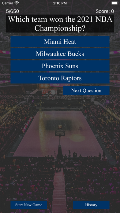 Basketball Trivia Pro 50fifty Screenshot