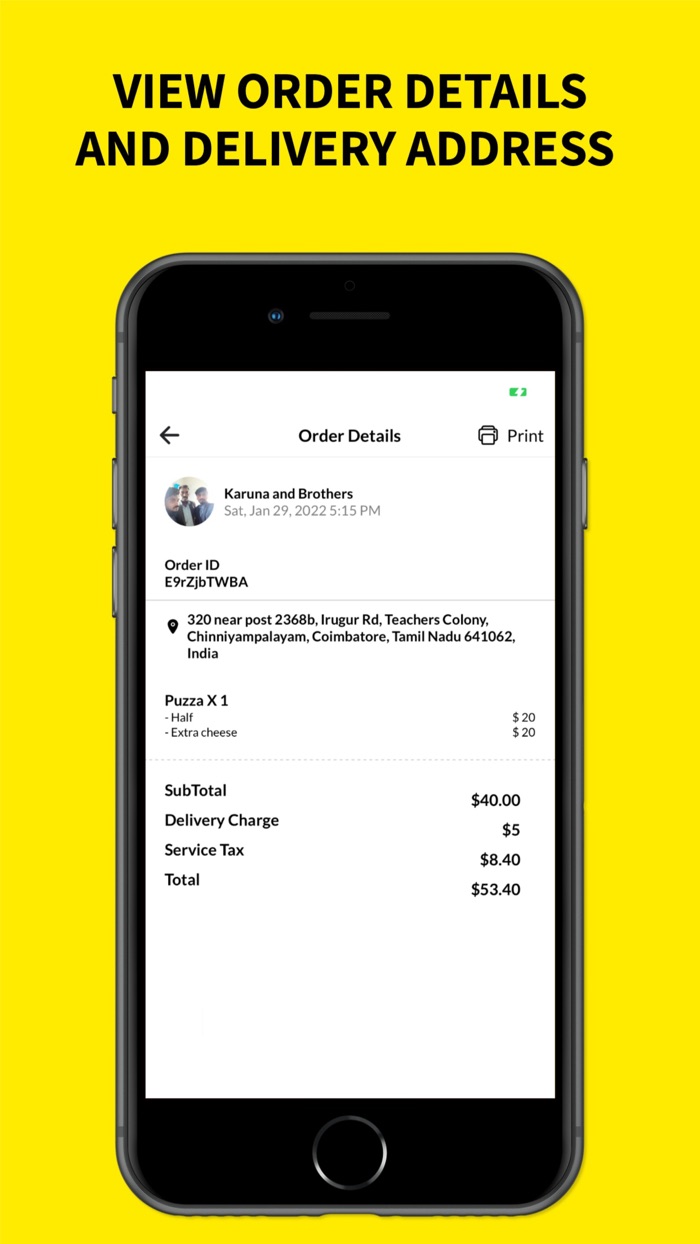 Amo Fetch - Restaurant app