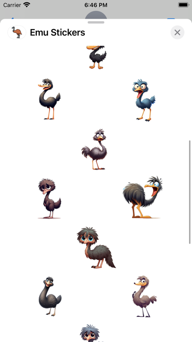 Screenshot #2 pour Emu Stickers