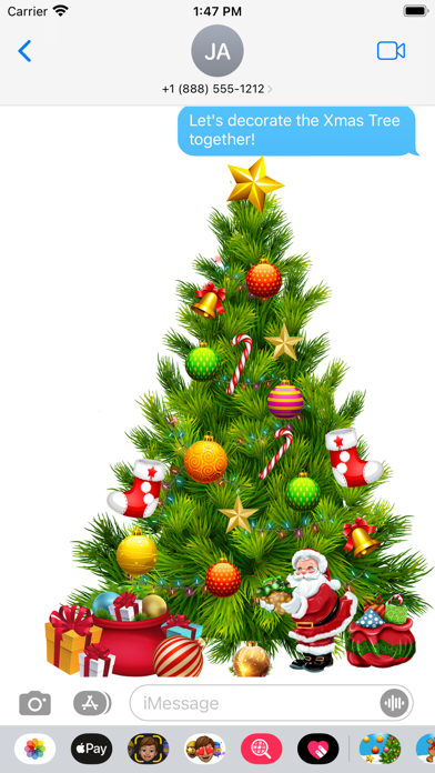 Decor Christmas Tree Stickers Screenshot