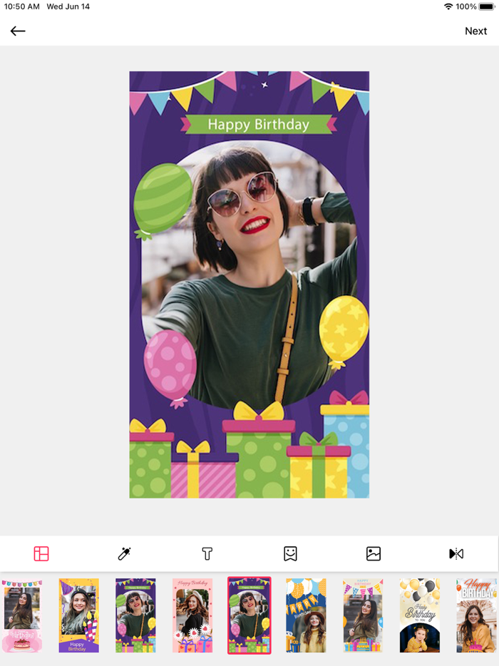 Birthday Photo Frames - Editor