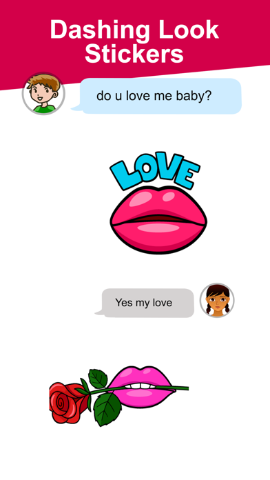 Flirty Lips Sticker Screenshot