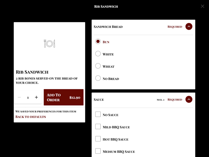 Rays Southern Foods App