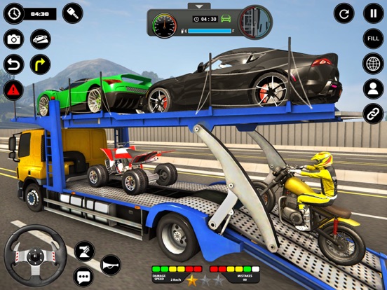 車両運搬トラックゲームのおすすめ画像5