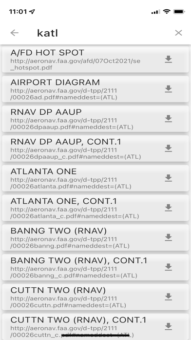 Airport Charts+METAR Screenshot