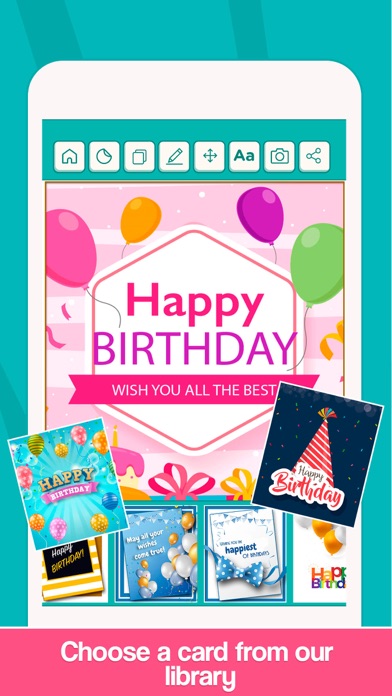 Happy Birthday Cards Maker . Screenshot