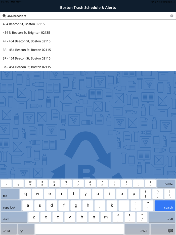 Boston Trash Schedule and Alerts