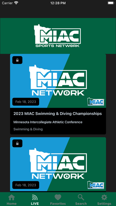 MIAC Sports Network Screenshot