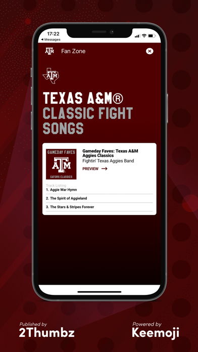 Texas A&M Official Keyboard Screenshot