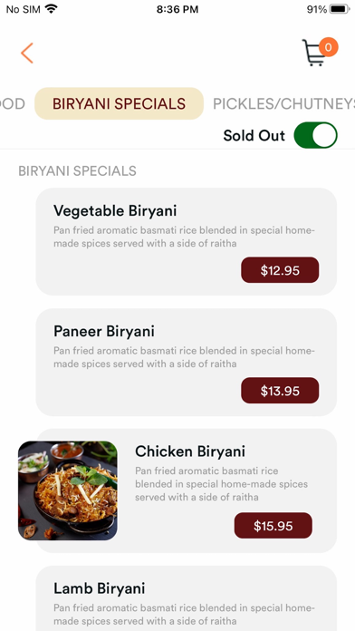Maurya Indian Restaurant Screenshot