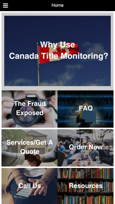 Canada Title Monitoring Screenshot