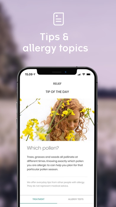 klarify: Pollen app, Hay fever Screenshot
