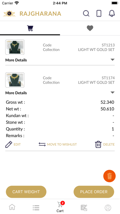 RAJGHARANA JEWELS Screenshot
