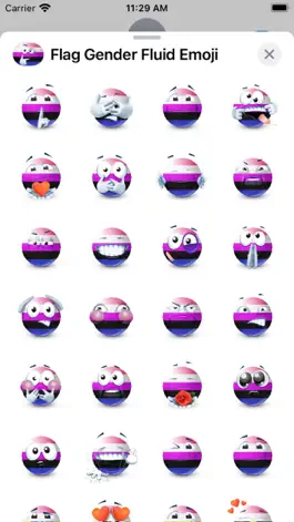 Game screenshot Genderfluid Flag Emoji hack