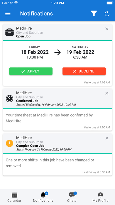 MediHire Screenshot