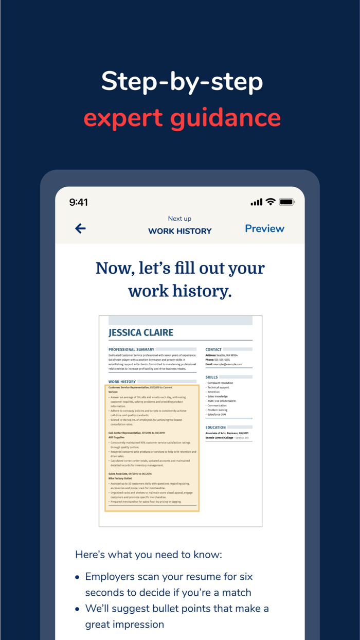 MyPerfectResume Builder