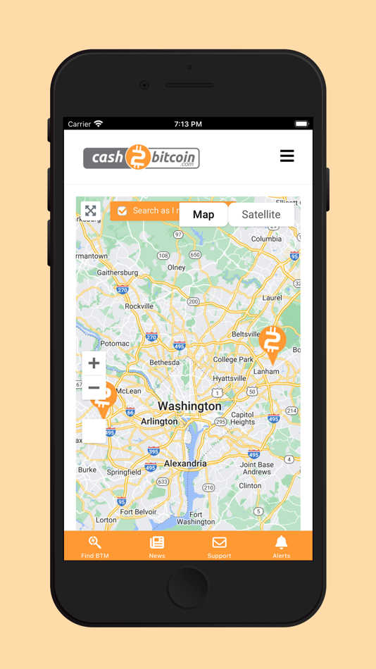 #6. Cash2Bitcoin ATM Locator (iOS) 由: Cash2Bitcoin