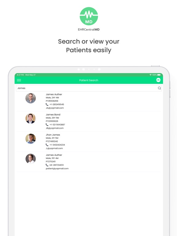 EHRCentral - Join as Doctor iPad screenshot 5 - Medical app