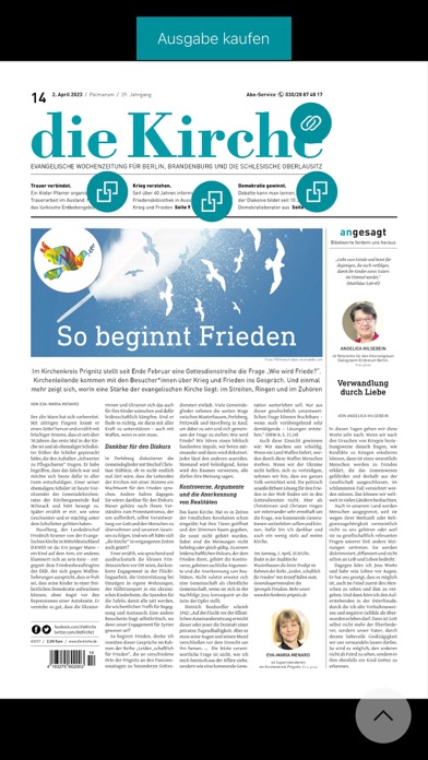 Evang. Zeitung - die Kirche Screenshot
